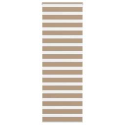 Berkfield Home Elegant Zebra Blind Sand Brown 85x200 cm Fabric Width 80.9 cm Pol - thumbnail 2