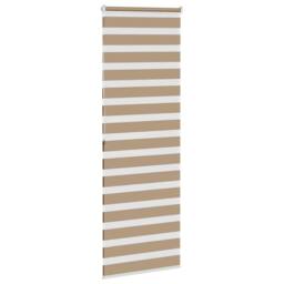 Berkfield Home Elegant Zebra Blind Sand Brown 85x200 cm Fabric Width 80.9 cm Pol - thumbnail 4