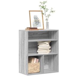 Berkfield Home Book Cabinet Grey Sonoma 60x30x71.5 cm Engineered Wood - thumbnail 1