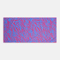 OHS Neon Zebra Beach Towel Bath Travel Quick Dry Microfibre Absorbent - thumbnail 4