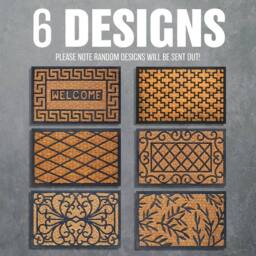 BARGAINS-GALORE Home Entry Heavy Duty Non Slip Door Mat Welcome Natural Coir 40 X 60Cm in Brown - Size: 40 X 60 cm - thumbnail 7