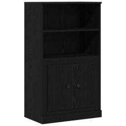 Berkfield Home Highboard Black Oak 132x35, 5x103, 5 cm Engineered Wood - thumbnail 5