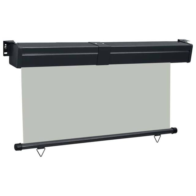Berkfield Home Stylish Balcony Side Awning 140x250 cm Grey - image 1