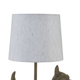 First Choice Lighting Set of 2 Bonnie - Scottie Dog Table Lamps With Oatmeal Linen Shade in Brown - thumbnail 5
