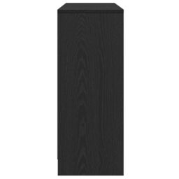 Berkfield Home Sideboard Black Oak Engineered Wood Medium Storage - thumbnail 8