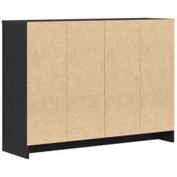 Berkfield Home Sideboard Black Oak Engineered Wood Medium Storage - thumbnail 6