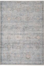 Kukoon Blue Grey Traditional Distressed Finish Living Area Rug in Mid Blue - Size: 120 cm x 170 cm