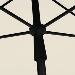 Berkfield Home Garden Parasol with Pole 210x140 cm Sand in Beige - thumbnail 5