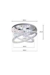 Accent Crystal Chandelier LED Pendant Light - thumbnail 4