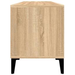 Berkfield Home TV Cabinet Sonoma Oak 100x34.5x44.5 cm Engineered Wood in Light Brown - thumbnail 7