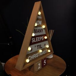 Samuel Alexander 42cm Wooden Christmas Countdown Decoration with 10 Warm White LEDs - thumbnail 6