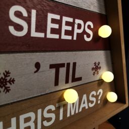 Samuel Alexander 42cm Wooden Christmas Countdown Decoration with 10 Warm White LEDs - thumbnail 5