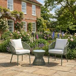 Rosewood & Stone Home Sissinghurst - 3 Piece Patio Set in Cream on Green - thumbnail 3