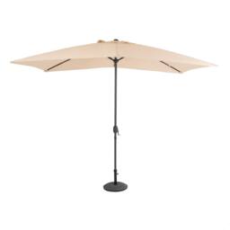 Charles Bentley 3m x 2m Rectangular Garden Umbrella Beige Or Light Grey - thumbnail 4