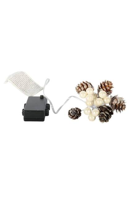 KDMD Outdoor Light White Berry Garland x 15 LED 180cm 2 Pack - image 1