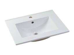 Vente-unique Wall-Mounted Bathroom Vanity Unit With Inset Basin - Beige - 60 Cm - thumbnail 8