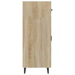 Berkfield Home Sideboard Sonoma Oak 69.5x34x90 cm Engineered Wood in Light Tan - thumbnail 6