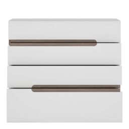 Furniture To Go Chelsea Bedroom 4 Drawer Chest in White - thumbnail 2