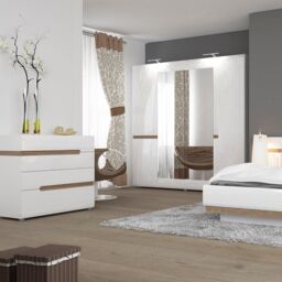 Furniture To Go Chelsea Bedroom 4 Drawer Chest in White - thumbnail 3