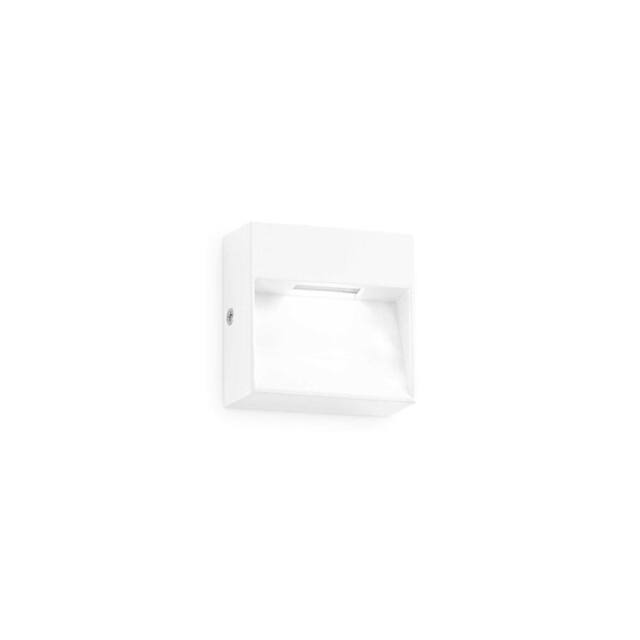 Netlighting Dedra Outdoor Square Flush Wall Lamp White 160Lm 3000K IP65
