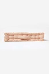 Homescapes Cotton Stars Floor Cushion in Beige - Size: 50 cm x 50 cm - thumbnail 5