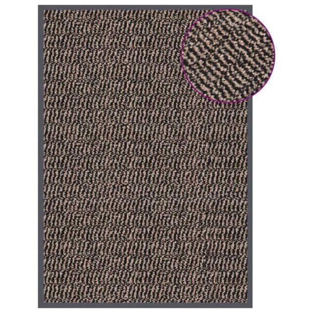 Berkfield Home Doormat Tufted 40x60 cm Dark Brown - image 1