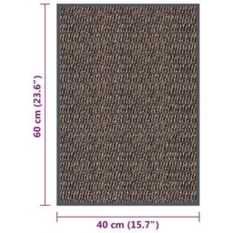 Berkfield Home Doormat Tufted 40x60 cm Dark Brown - thumbnail 5
