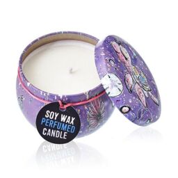 KDMD Art Tin Candle - Assorted Design - Sea life - Rasberry in Purple