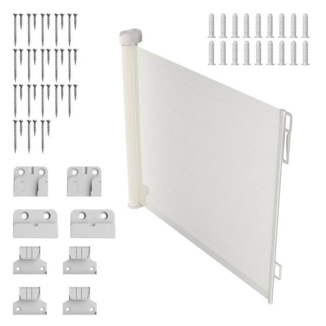 NESTLUNE White Folding Baby Toddler Stair Gates Isolation - Size: 100.8 cm - 108.8 cm - image 1