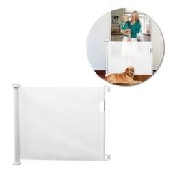 NESTLUNE White Folding Baby Toddler Stair Gates Isolation - Size: 100.8 cm - 108.8 cm - thumbnail 3