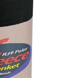 Result Plain Warm Outdoor Fleece Blanket (330gsm) in Black - thumbnail 2
