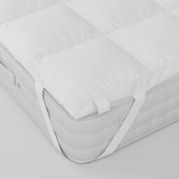 Essential Super Soft Mattress Topper in White - Size: Super King - thumbnail 8