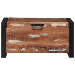 Berkfield Home Storage Chests 60x30x30cm Solid Reclaimed Wood & Metal in Brown - Size: 60 x 30 x 30 cm - thumbnail 5