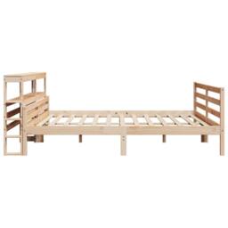 Berkfield Home Bed Frame with Headboard without Mattress 200x200 cm in Light Tan - thumbnail 5