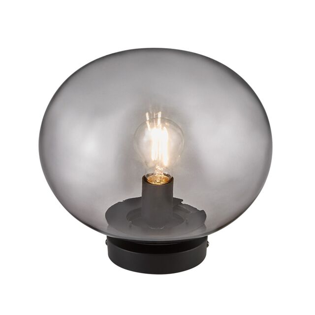 Nordlux Alton Ceiling Light Black Glass Hallway E27 Mains 28cm - image 1