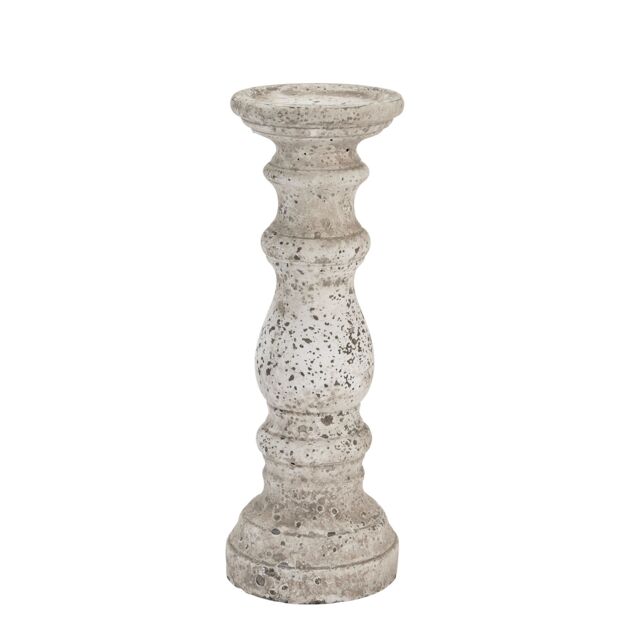 Love Lace Small Stone Ceramic Column Candle Holder - image 1