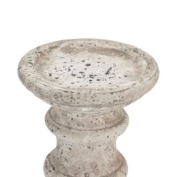 Love Lace Small Stone Ceramic Column Candle Holder - thumbnail 2