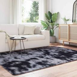 Berkfield Home Shaggy Rug High Pile NAVARRA Dark Grey 160x230 cm Polyester - Size: Medium - thumbnail 3