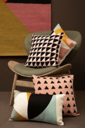 Orsina Bosie Ozella Curve Pattern Rectangular Cushion - thumbnail 3
