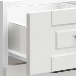 Berkfield Home Kitchen Base Cabinet Porto High Gloss White Engineered Wood - thumbnail 9