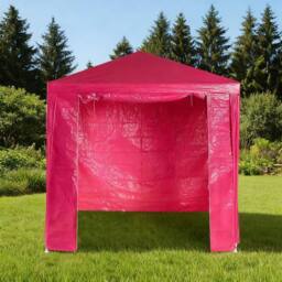 OHS Garden Gazebo Outdoor Party Tent Canopy PE Awning Marquee Waterproof in Bright Pink - Size: Small - thumbnail 2