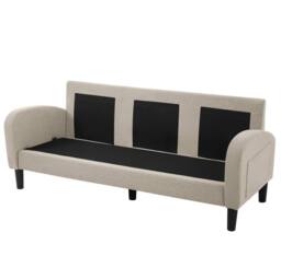 STILVORA 3-Seater Corner Sofa with Chaise in Beige & Grey - thumbnail 6