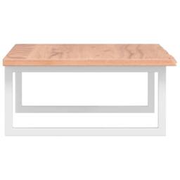 Berkfield Home Basin Shelf Wall Mounted Steel & Solid Wood Oak in Brown - thumbnail 5