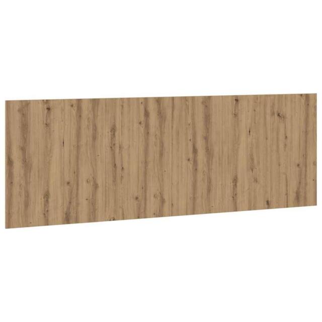Berkfield Home Wall Headboard Artisian Oak 240x1.5x80 cm Engineered Wood in Brown - image 1