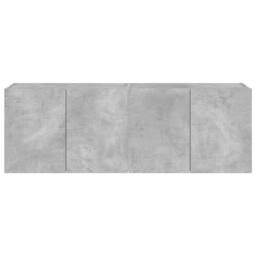 Berkfield Home TV Wall Cabinets with LED Lights 2 pcs Concrete Grey 60x35x41 cm - Size: 60 x 35 x 41 cm - thumbnail 8