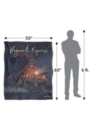 Harry Potter Blanket, 152x127 cm Hogwarts Express Silky Touch Super Soft Throw Blanket in White - thumbnail 5