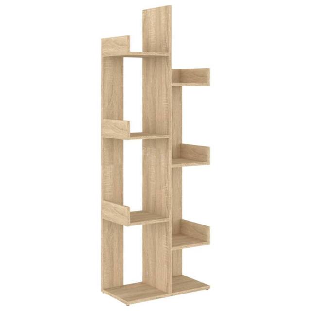 Berkfield Home Book Cabinet Sonoma Oak 48x25.5x140 cm Engineered Wood in Brown - image 1