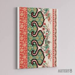 "Artery8 Owen Jones Ornamental Floral Motif Pattern Canvas Wall Art Print - Size: W12"" x H16""" - thumbnail 2