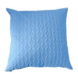 Homescapes Ultrasonic Quilted Embossed Cushion Cover in Blue - Size: 50 cm x 75 cm - thumbnail 2