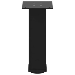 Berkfield Home Coffee Table Legs 4 pcs Black 42-44 cm Steel - thumbnail 6